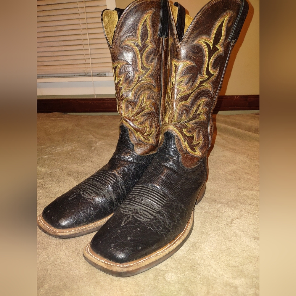 Justin smooth ostrich AQHA boots 10D
